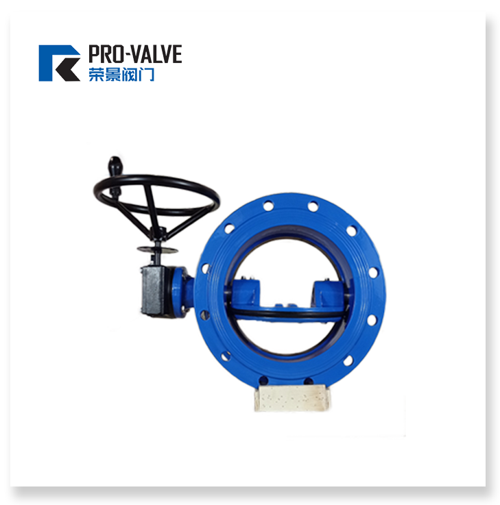 Double flanged eccentric butterfly valve