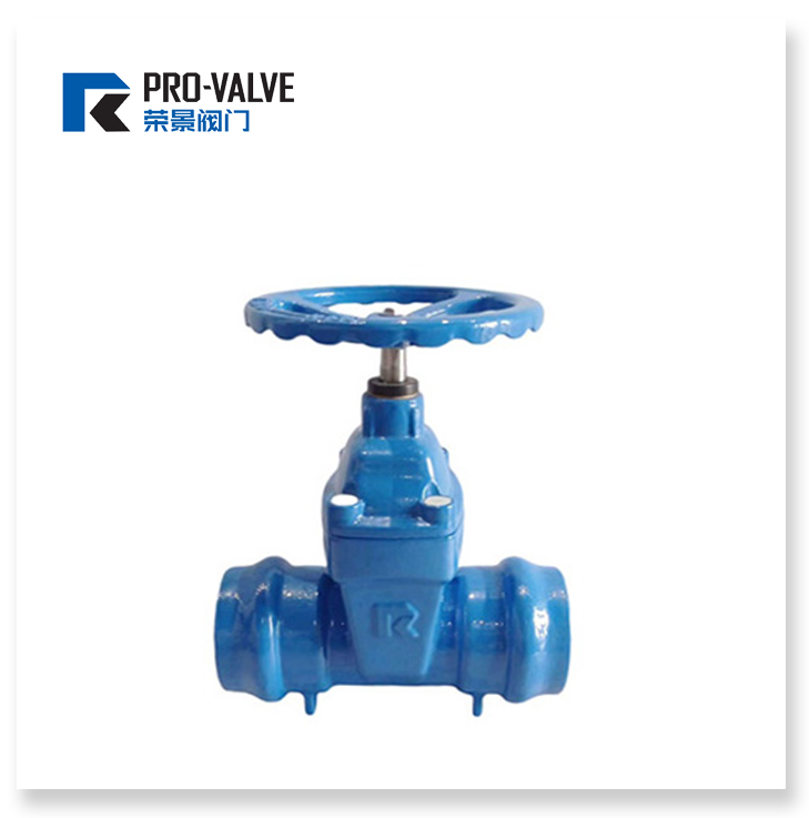Socket type PVC pipe resilient seated gate valve