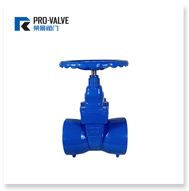 DI pipe socket type resilient seated gate valve